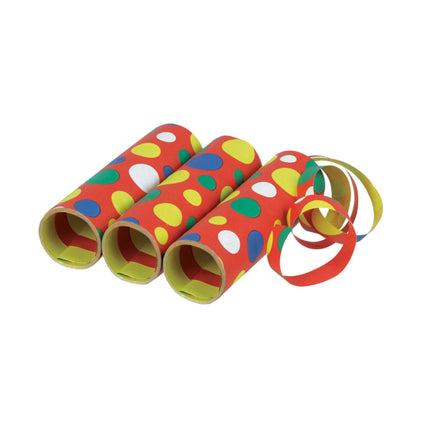 Kolorowe kropki serpentynowe 4 m 3 szt