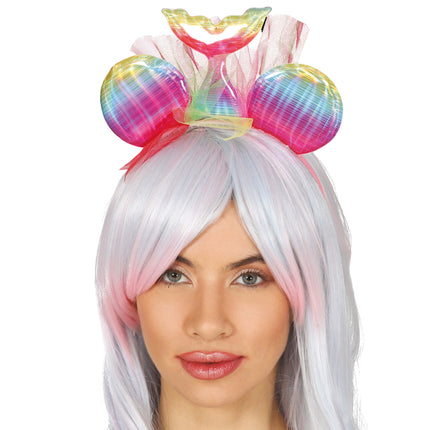Wielokolorowa tiara syrenka