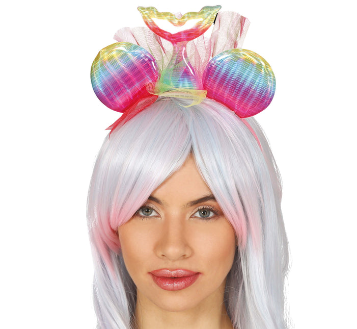 Wielokolorowa tiara syrenka