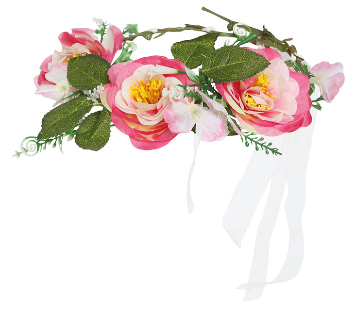 Tiara Flowers Pink