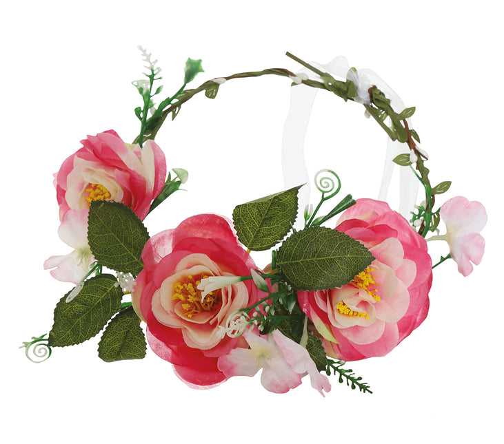 Tiara Flowers Pink
