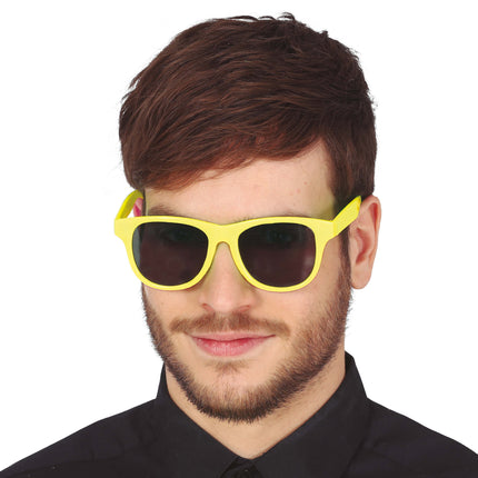 Okulary Neon Żółty
