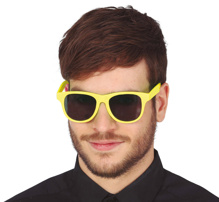 Okulary Neon Żółty