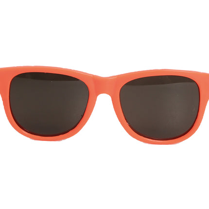 Neonowe pomarańczowe okulary