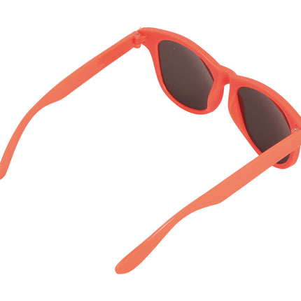 Neonowe pomarańczowe okulary