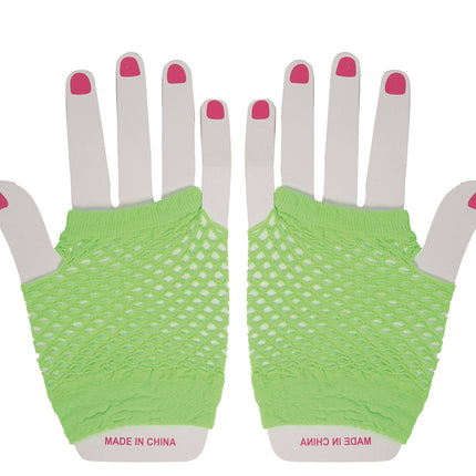Siateczkowe rękawiczki Lime Green 11cm