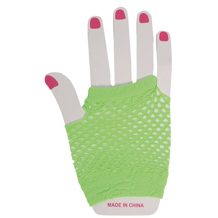 Siateczkowe rękawiczki Lime Green 11cm