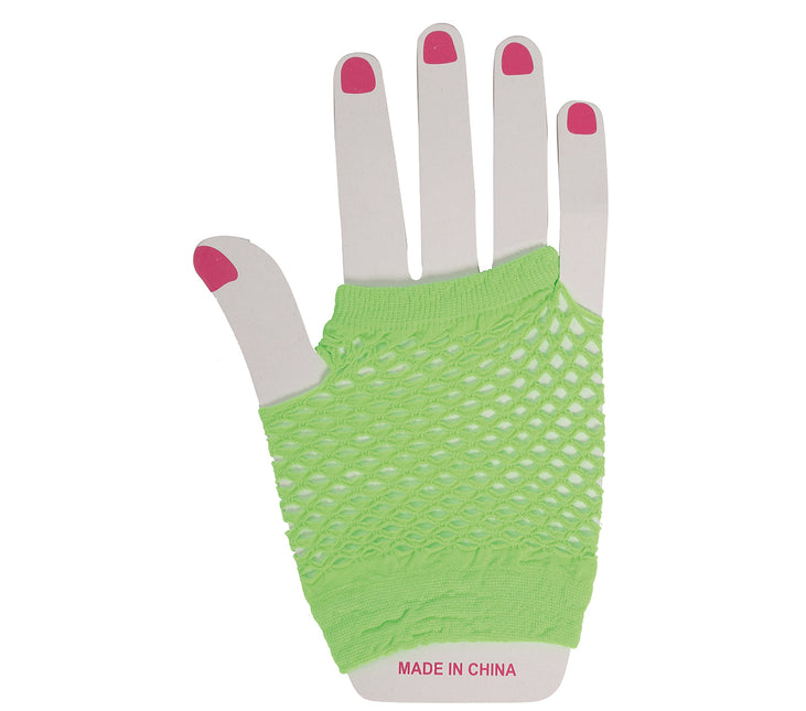 Siateczkowe rękawiczki Lime Green 11cm
