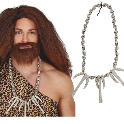 Naszyjnik na Halloween Jaskiniowiec