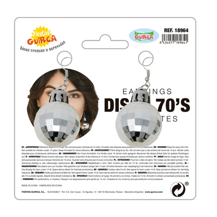 Kolczyki Disco Ball 2szt