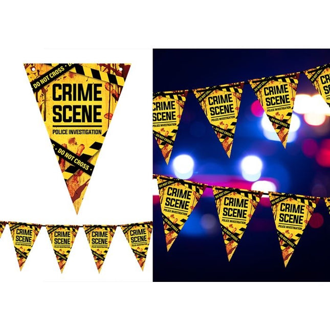 Girlanda na Halloween, żółta, „Crime Scene”, 3 m