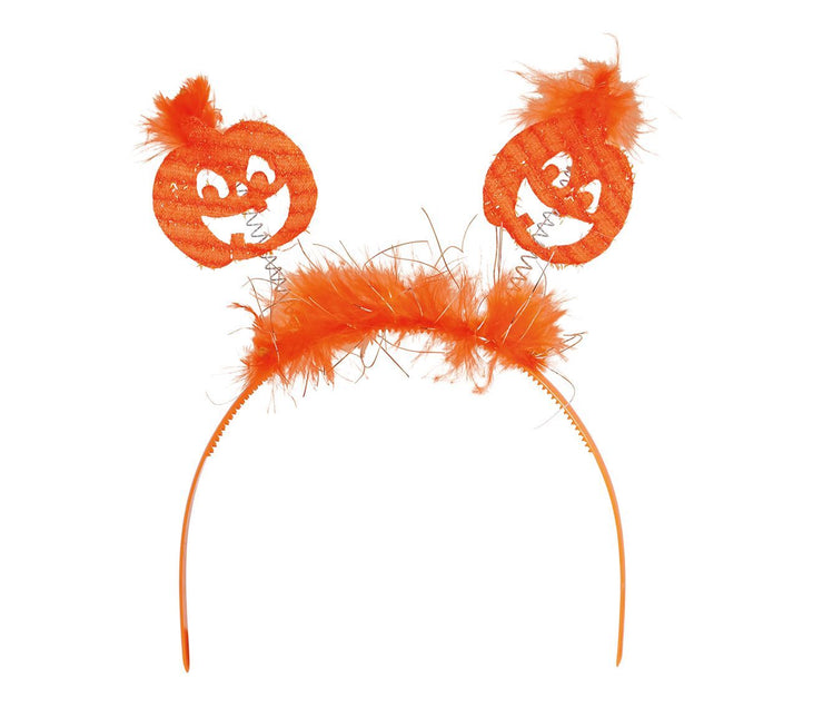 Halloweenowa opaska do włosów Dynia