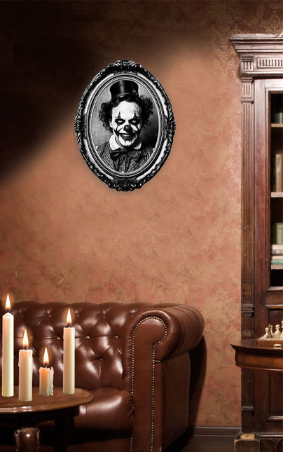 Naklejka ścienna na Halloween Horror Clown 30 cm