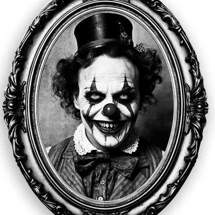 Naklejka ścienna na Halloween Horror Clown 30 cm