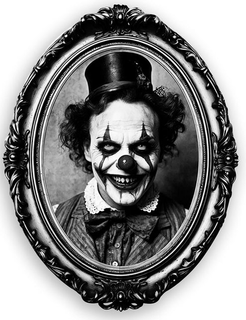 Naklejka ścienna na Halloween Horror Clown 30 cm