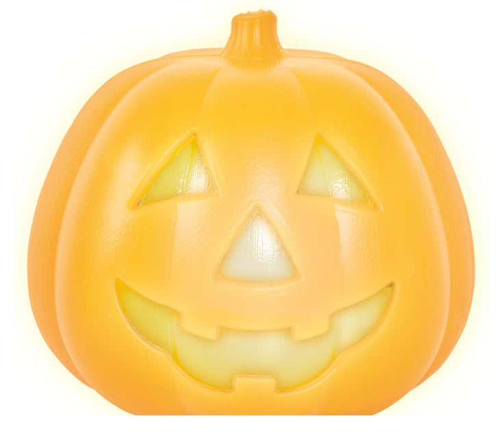 Halloweenowa dynia ze światełkiem 15 cm
