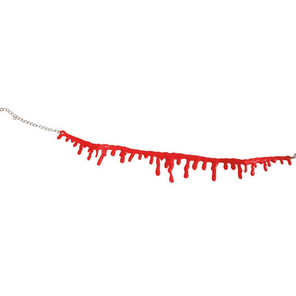 Halloweenowy naszyjnik z podciętym gardłem