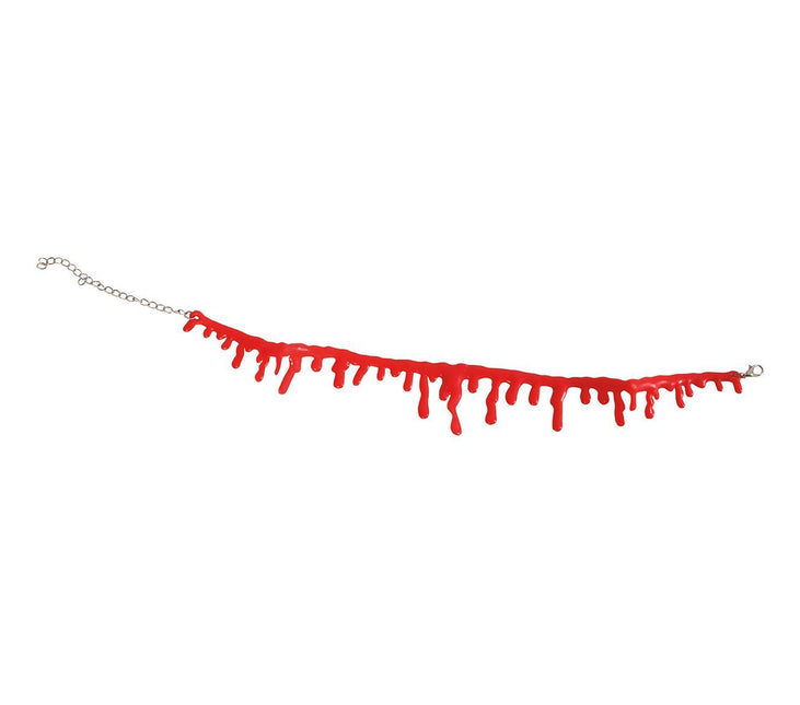 Halloweenowy naszyjnik z podciętym gardłem
