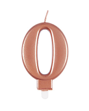 Świeczka 0 Year Candle Rose Gold 10cm