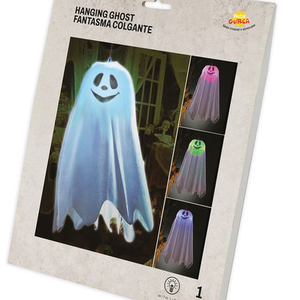 Halloweenowy duch oświetleniowy 60 cm