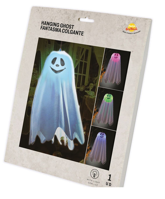 Dekoracja wisząca na Halloween Duch Światła 60 cm