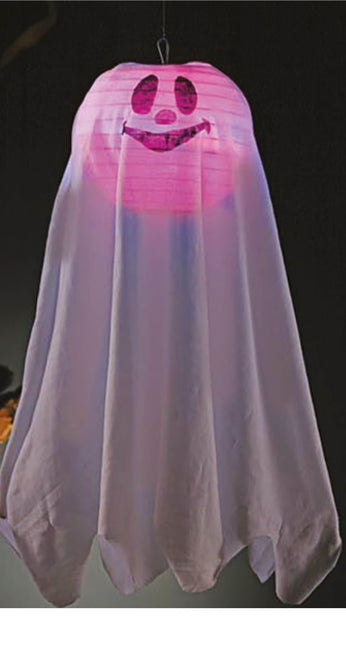 Dekoracja wisząca na Halloween Duch Światła 60 cm