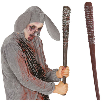 Halloweenowy kij baseballowy z kolcami 73 cm