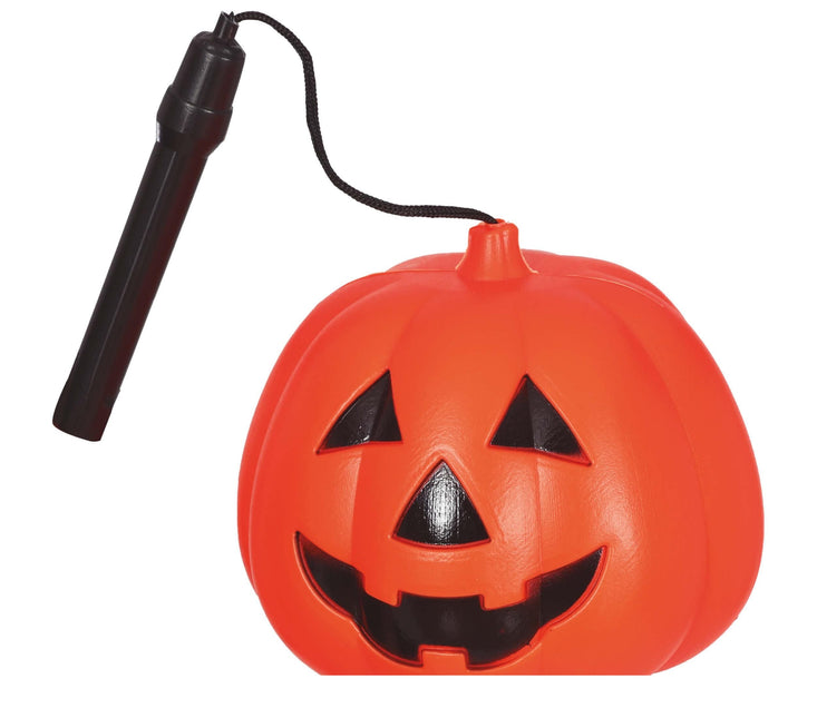 Halloweenowa latarnia dyniowa ze światłem 10 cm