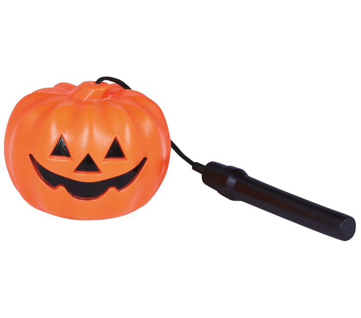 Halloweenowa latarnia dyniowa ze światłem 10 cm