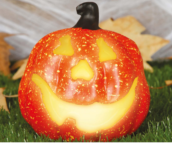 Dynia Halloween Deluxe z lampką 15 cm