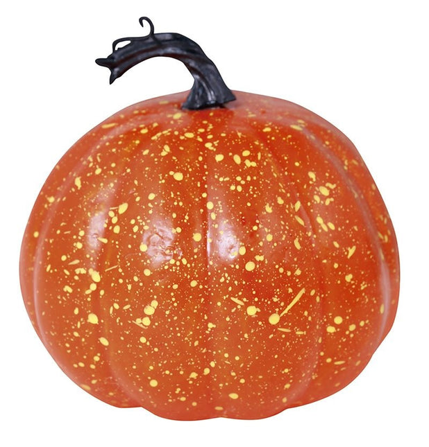 Halloweenowa dynia ze światłem 20 cm