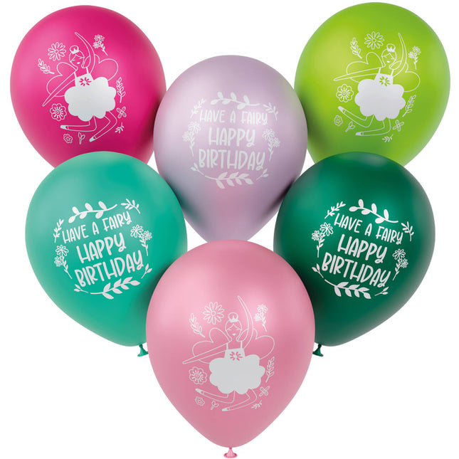 Balony baleriny kolorowe 30cm 6szt