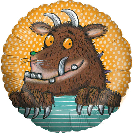 Balonik z helem „Gruffalo” – pomarańczowy, pusty, 45 cm
