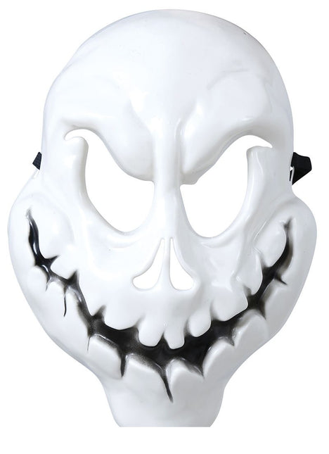 Biała maska na Halloween Duch