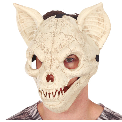 Maska na Halloween z ruchomym nietoperzem