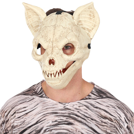 Maska na Halloween z ruchomym nietoperzem