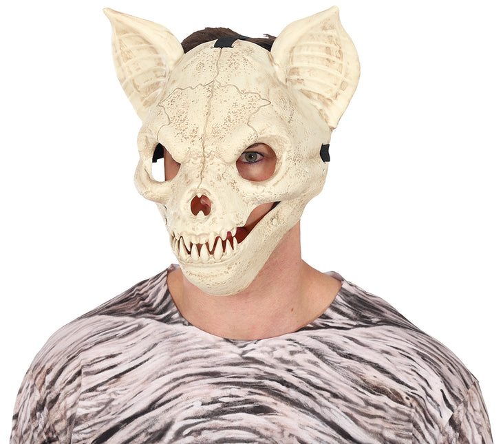 Maska na Halloween z ruchomym nietoperzem