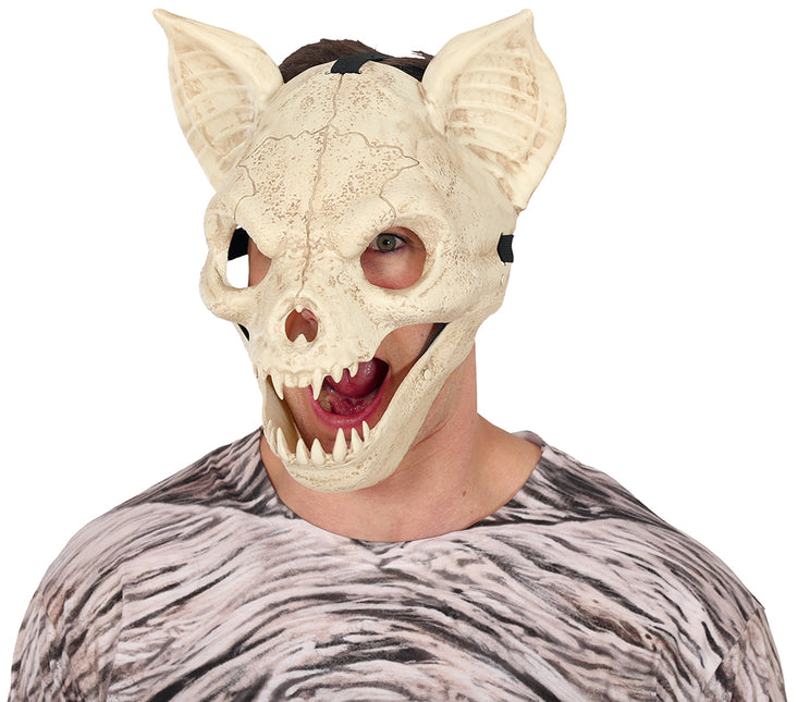 Maska na Halloween z ruchomym nietoperzem