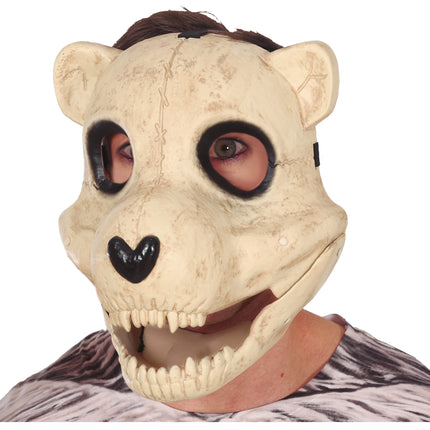 Maska na Halloween z ruchomym niedźwiedziem