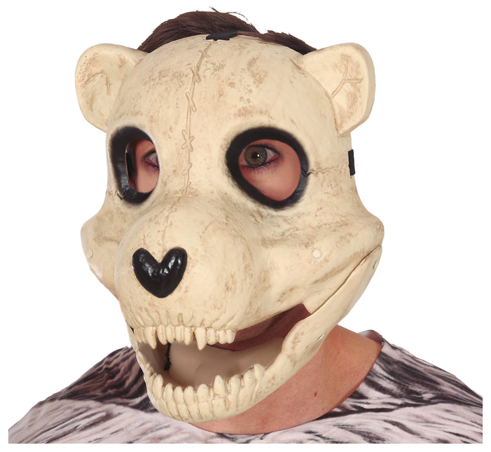 Maska na Halloween z ruchomym niedźwiedziem
