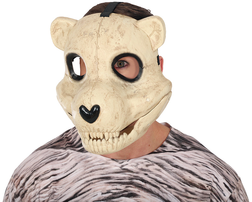 Maska na Halloween z ruchomym niedźwiedziem