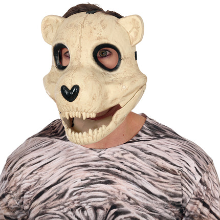 Maska na Halloween z ruchomym niedźwiedziem