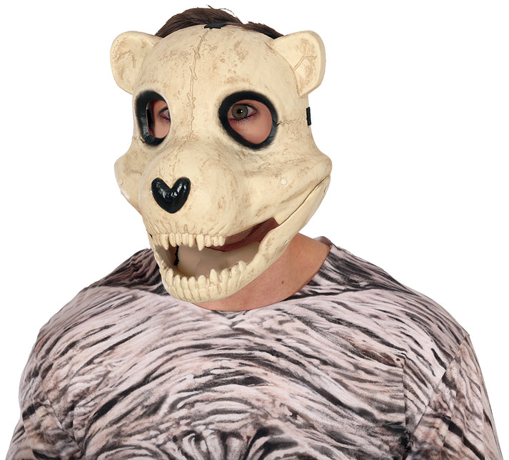 Maska na Halloween z ruchomym niedźwiedziem