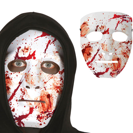 Maska na Halloween Biała Krwawa