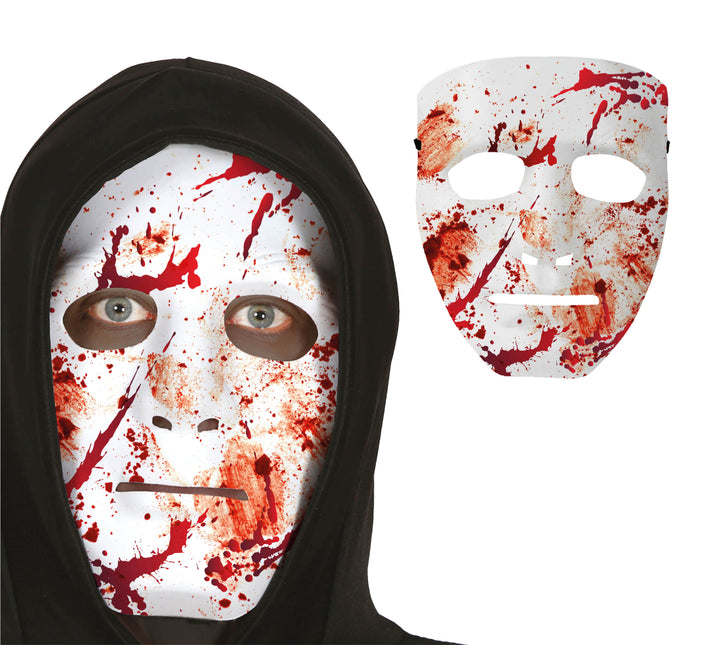 Maska na Halloween Biała Krwawa