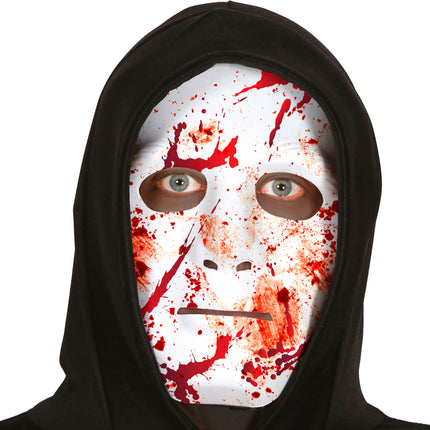 Maska na Halloween Biała Krwawa
