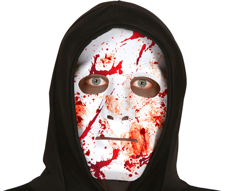 Maska na Halloween Biała Krwawa