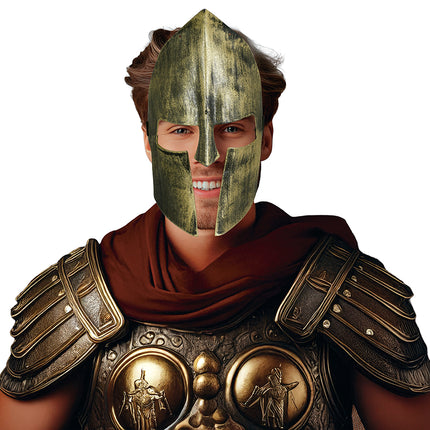 Maska gladiatora złoto-srebrna
