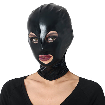 Czarna kominiarka winylowa