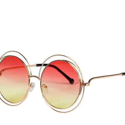 Okulary festiwalowe czerwone żółte